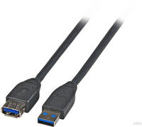 Efb-elektronik Usb-verl&auml;ngerung A-a 3,0m Usb 3.0 Schwarz K5237.3