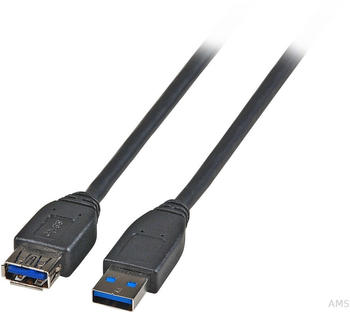 EFB Elektronik USB 3.0 Verlängerungskabel A-A St-Bu 3,0m schwarz (K5237.3)
