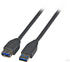 EFB Elektronik USB 3.0 Verlängerungskabel A-A St-Bu 3,0m schwarz (K5237.3)