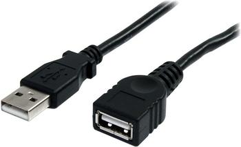 StarTech 90cm USB 2.0 Verlängerung - USB-A Verlängerungskabel Stecker/Buchse (USBEXTAA3BK)