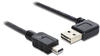 DeLock Kabel EASY-USB 2.0-A Stecker links/rechts gewinkelt > USB 2.0 mini Stecker 3m (83380)