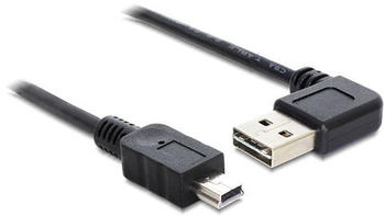 DeLock Kabel EASY-USB 2.0-A Stecker links/rechts gewinkelt > USB 2.0 mini Stecker 3m (83380)