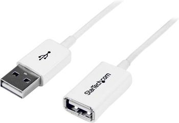 StarTech 3m USB 2.0 Verlängerungskabel A auf A - Stecker/Buchse - Weiß (USBEXTPAA3MW)