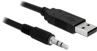 DeLOCK USB 2.0/3.5 mm 1.8m Audio-Kabel 1,8 m 3.5mm Schwarz