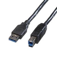 Roline Usb-kabel Usb 3.2 Gen1 Usb-a Stecker, Usb-b Stecker 1.80 M Schwarz Geschirmt