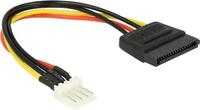 Delock Strom Anschlusskabel [1x SATA-Strom-Stecker 15pol. - 1x Floppy Stecker 4pol.]