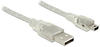 Delock Kabel USB 2.0 Typ-A Stecker > USB 2.0 Mini-B Stecker 5 m transparent