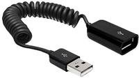 Delock Usb 2.0 0.6m - 0,6 M - Usb A - Usb A - Usb 2.0 - M&auml;nnlich/weiblich - Schwarz