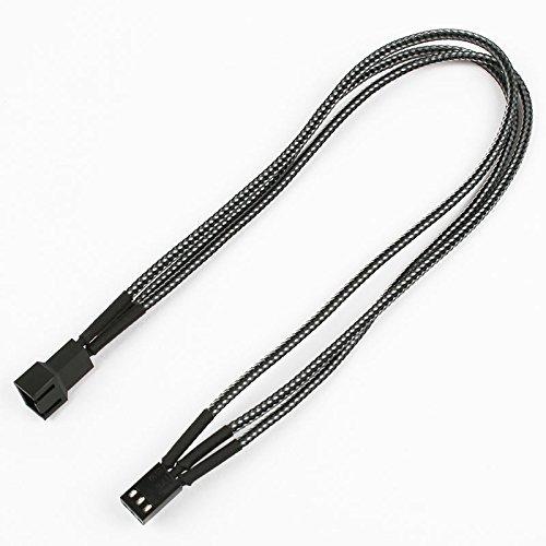 Nanoxia 3-Pin Molex Verlängerung - 30 cm - carbon