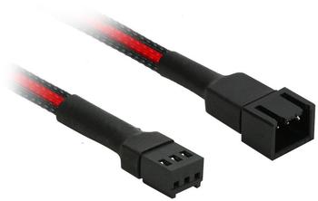 Nanoxia 3-Pin Molex Verlängerung - 30 cm, schwarz/rot