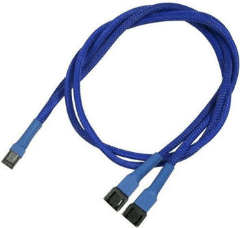 Nanoxia 3-Pin Y-Kabel - 60 cm - blau