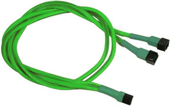 Nanoxia 3-Pin Y-Kabel - 60 cm - neon-grün