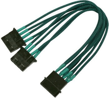 Nanoxia 4-Pin Molex Y-Kabel - 20 cm - grün