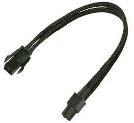 Nanoxia 4-Pin P4 Verlängerung - 30 cm - carbon