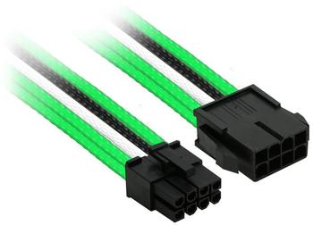 Nanoxia 8-Pin PCI-E Verlängerung - 30 cm, grün/weiß/schwarz