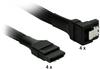 SATA 3.0 4-fach Kabel abgewinkelt, schwarz