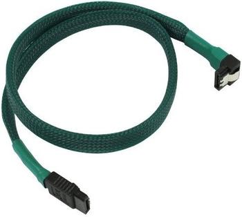 Nanoxia SATA 3.0 Kabel abgewinkelt 45 cm, grün