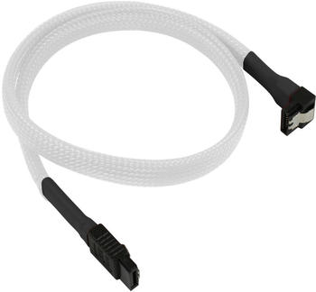 Nanoxia SATA 3.0 Kabel abgewinkelt 45 cm, weiß