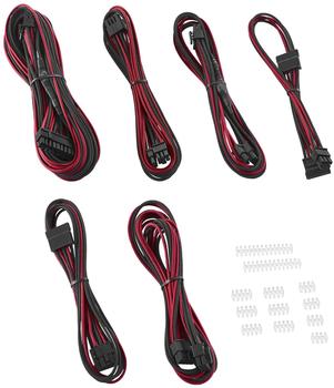 CableMod C-Series ModFlex Essentials Cable Kit schwarz/rot (CM-CSR-EKIT-KKR-R)