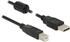 DeLOCK Adapterkabel mit Ferritkern, USB-A 2.0 [Stecker] auf USB-B 2.0 [Stecker]