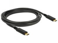 Delock Kabel Usb 3.1 Gen1 C C E-marker 3a 2.0m Schwarz (83668)