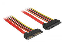 DeLock Verl&auml;ngerungskabel SATA 6 Gb/s 22 Pin Stecker > SATA 22 Pin Buchse (3,3 V + 5