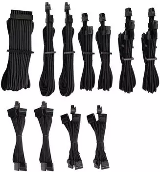 Corsair Premium PSU Cables Pro-Kit Typ 4 Gen 4 mit Einzelummantelung - schwarz