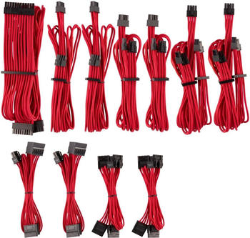 Corsair Premium PSU Cables Pro-Kit Typ 4 Gen 4 mit Einzelummantelung - rot