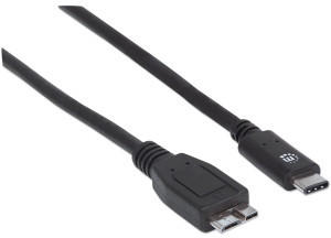 Manhattan USB 3.2 Gen2 Micro-B - C 1m (353397)