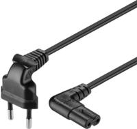 Goobay 56587, Goobay CEE 7/16 - C7 (0.30 m) (56587) Schwarz