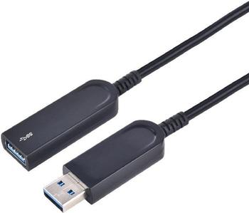MicroConnect USB 3.2 Gen1 20m schwarz (USB3.0AAF20AOP)