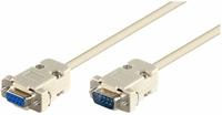 Seriell RS232 9-pins (M/F) - 2m