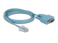 Delock 63341 VGA / RJ45 Adapter [1x D-SUB-Buchse 9pol. - 1x RJ45-Stecker] Blau 1.00m
