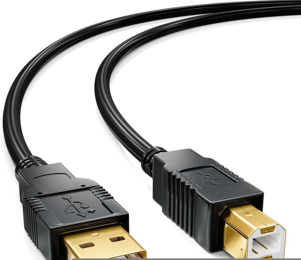 deleyCON aktives USB 2.0 Kabel Druckerkabel Scanner Kabel mit Signalverstärker (MK3842)