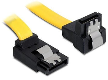 DeLock Kabel SATA 6 Gb/s oben/unten Metall 20 cm