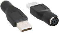 InLine&reg; 33102K USB PS/2 Adapter, USB Stecker A auf PS/2 Buchse