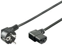Goobay Kaltger&auml;tekabel Mit Winkelstecker, 2m, Schwarz