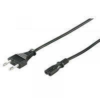 Stromkabel C7 (2 pins) - Schwarz - 5m - Gerade