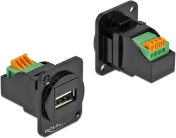 DeLock D-Typ Modul USB 2.0 Typ-A Buchse zu Terminalblock (86734)