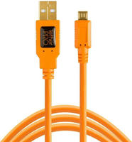 Tether Tools USB-Kabel USB-A Stecker, USB-Micro-B Stecker 4.60 m Orange CU5430ORG