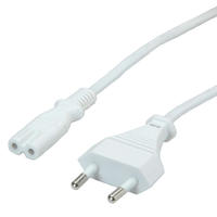 Value 19.99.2091 Strom Netzkabel Wei&szlig; 3.00 M