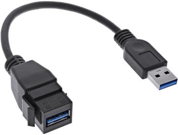 InLine USB 3.0 A-Keystone 0,2m (76206C)