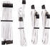 Corsair Premium PSU Cables Starter-Kit Typ 4 Gen 4 mit Einzelummantelung - weiss