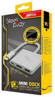 Steelplay Adapter "Mini Dock USB C zu HDMI Adapter Switch" USB Typ C zu HDMI USB 3.0