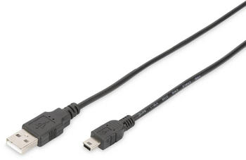 Digitus USB 2.0 A - Mini B 1,8m (DB-300130-018-S)