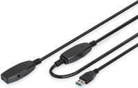 Digitus Aktives USB 3.0 Verl&auml;ngerungskabel, 15 m