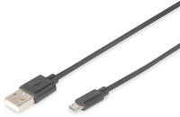 Digitus USB-A &ndash; Micro-B Anschlusskabel, 1m