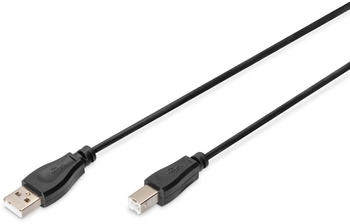 Digitus USB 2.0 A-B 1,8m schwarz (AK-300102-018-S)