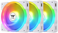 120mm Thermaltake SWAFAN EX12 ARGB PC Cooling Fan White TT Premium Edition 3 Fan Pack