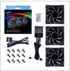UNI FAN TL120 LCD Reverse Blade, Gehäuselüfter - schwarz, 3er Pack inkl....